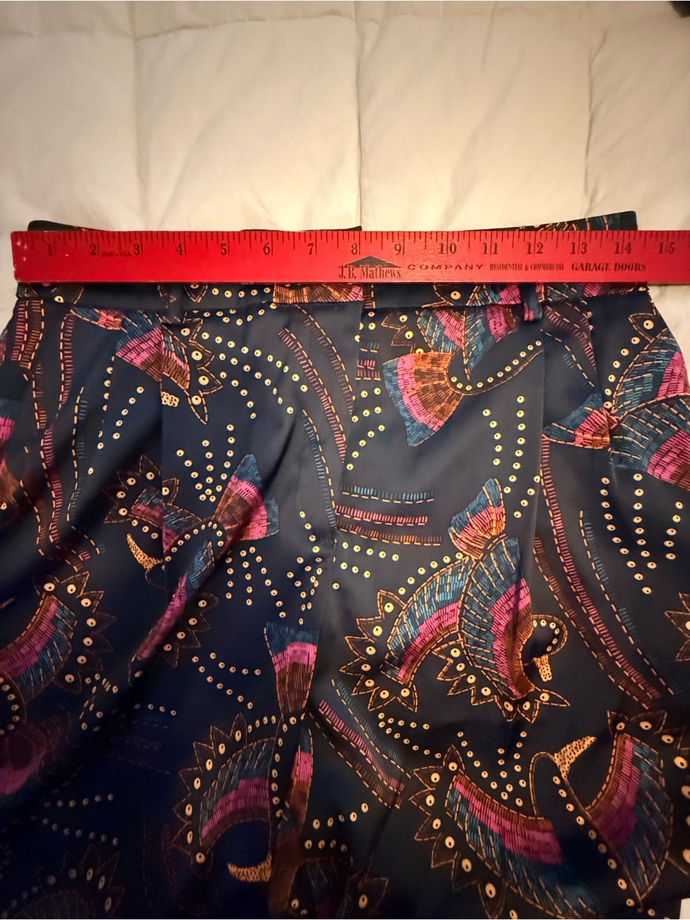 House of Harlow 1960 Navy Wide-Leg Printed Palazzo Pants - Picture 10 of 12